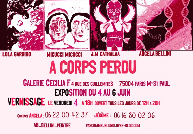Affiche Exposition collective A corps perdu